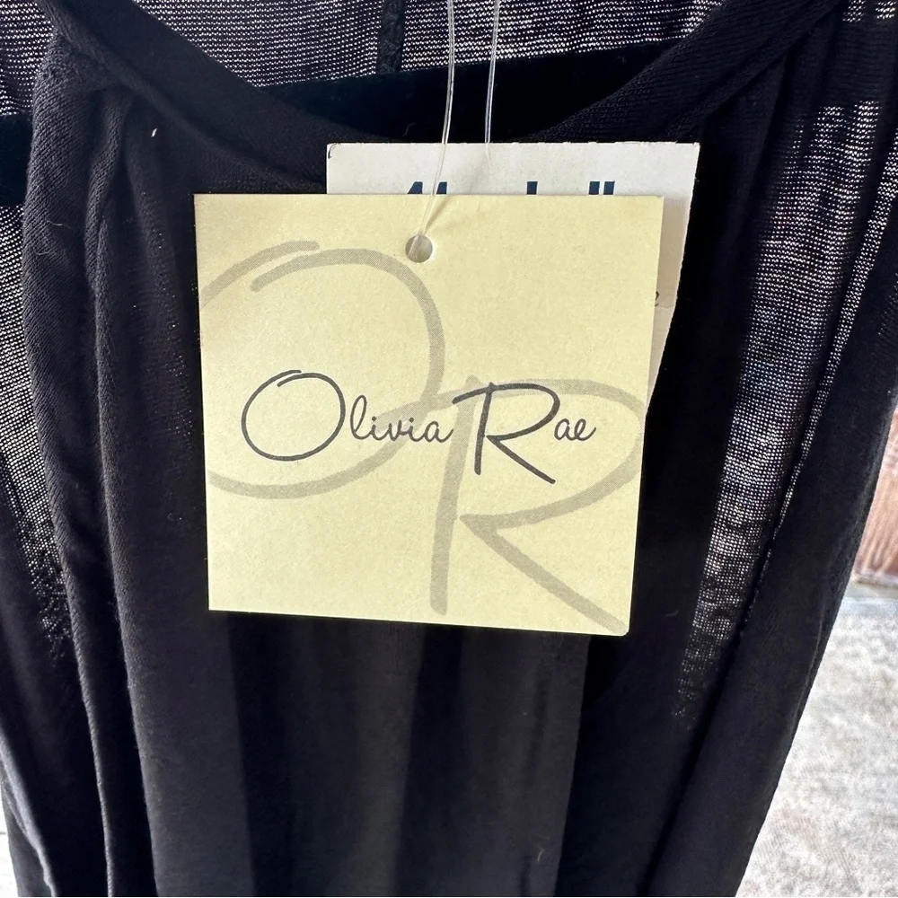 Olivia Rae - Flowy long dress - Black - S - Picture 4 of 5